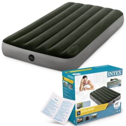 Matela intex gonflable 1 place avec pompe intégré